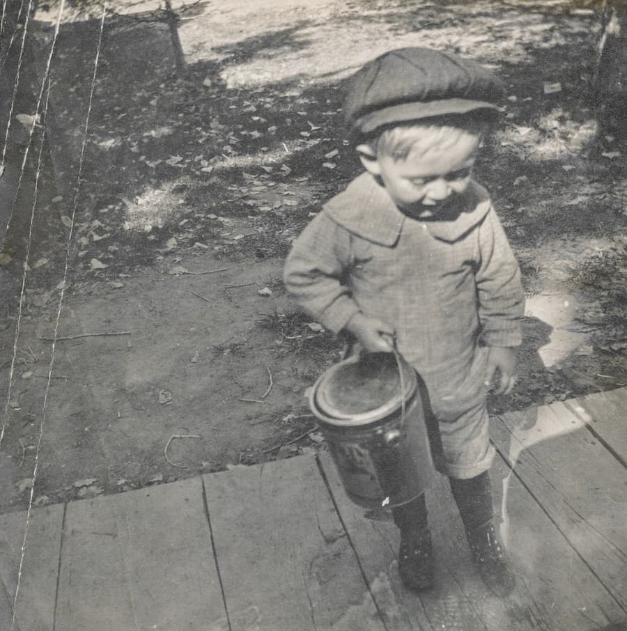 A container of masonry sealer