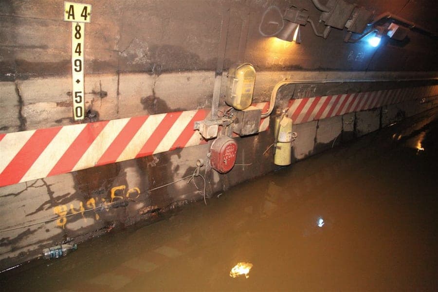 Two submersible pump housings side by side